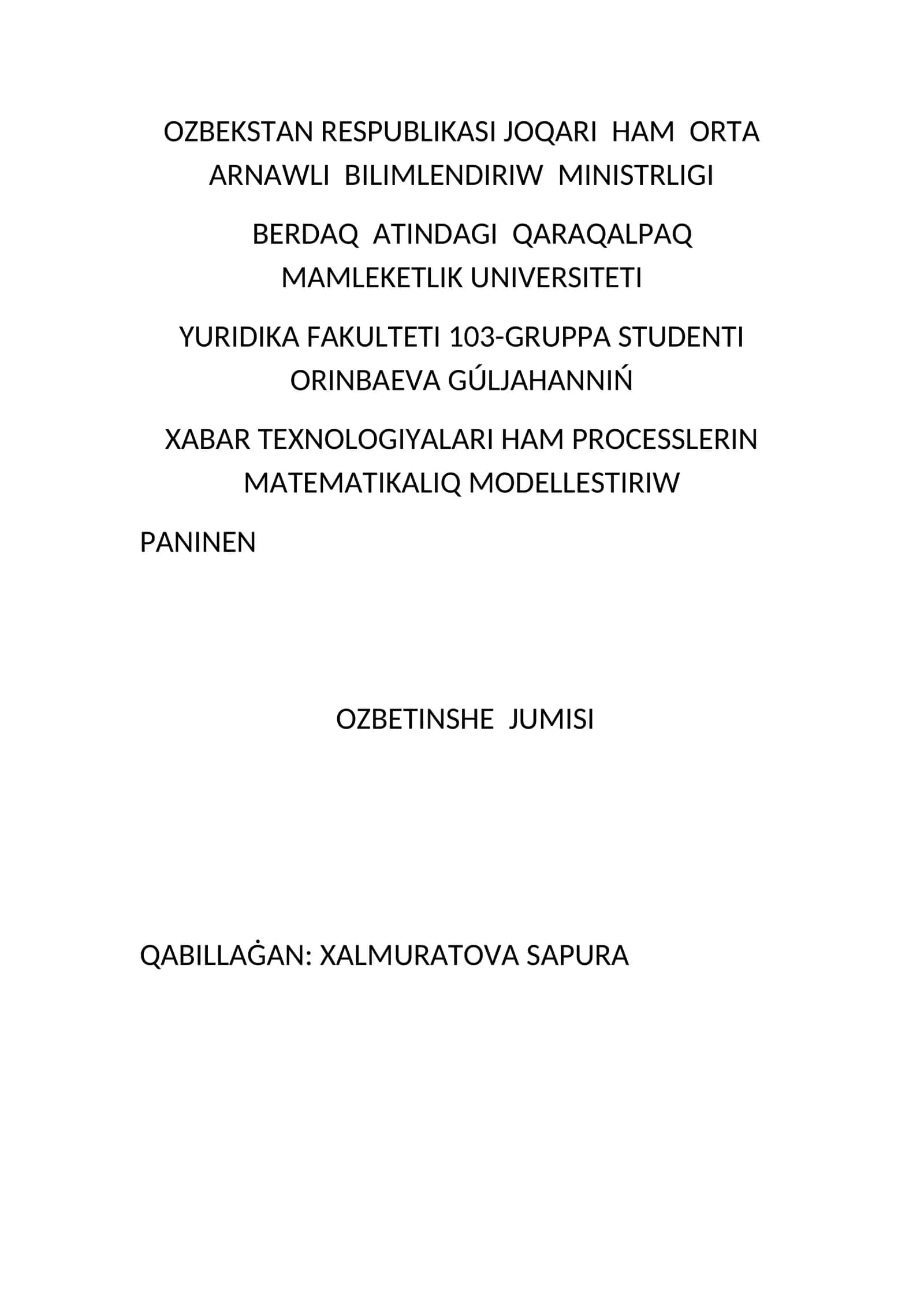 MS Excelde mánzil túsinigi. Formula. Diagramma hám grafiklar ustası. Funkciya dúziw ustası 1