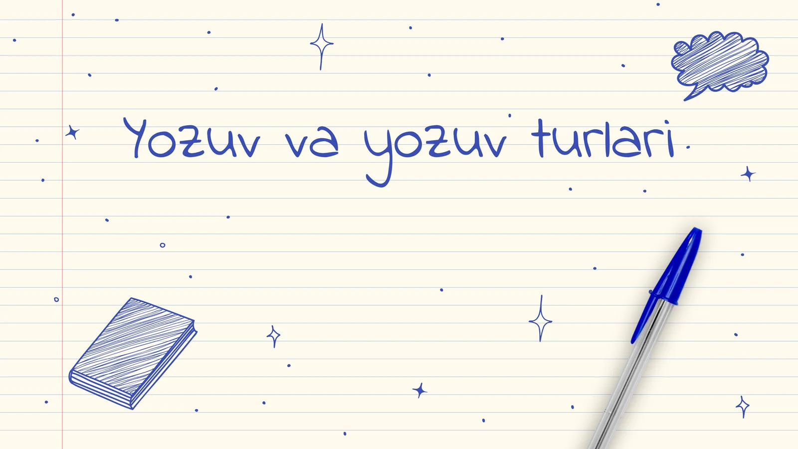 Yozuv va yozuv turlari slayd 1