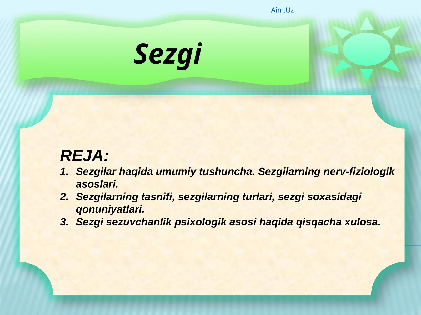 Sezgi 1
