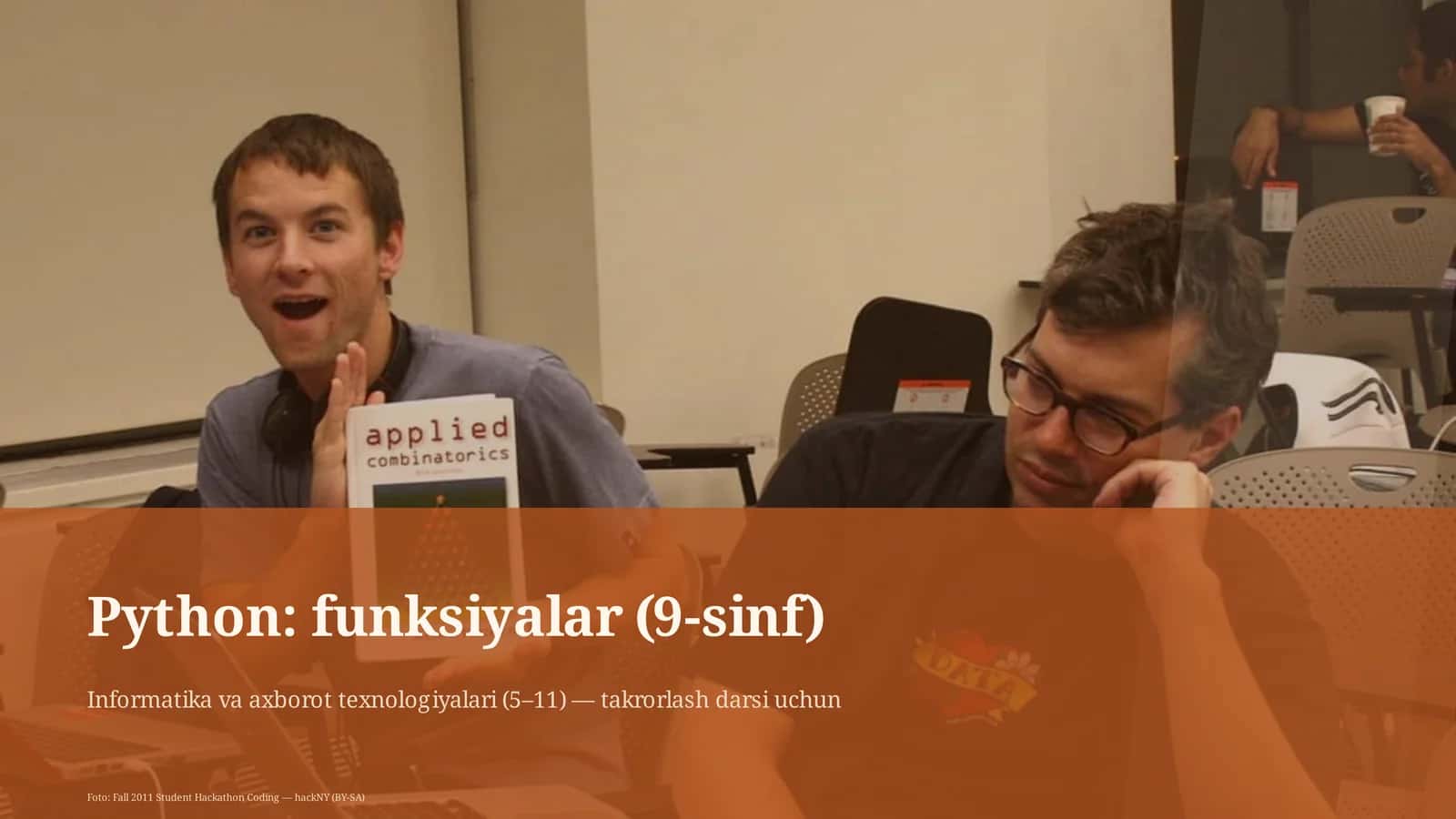 Python: funksiyalar (9-sinf) 1