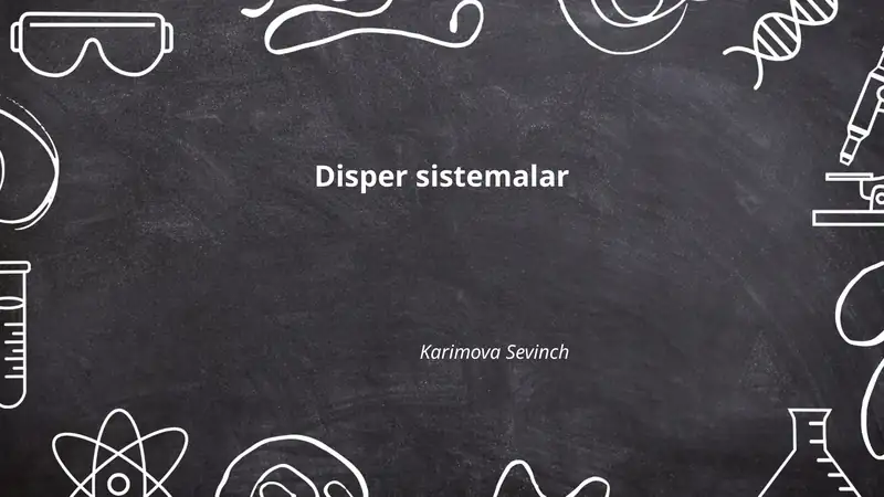 Disper sistemalar 1