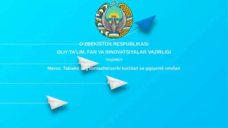 Tabiatning salomatlikni mustahkamlovchi kuchlari va gigiyenik omillari 1