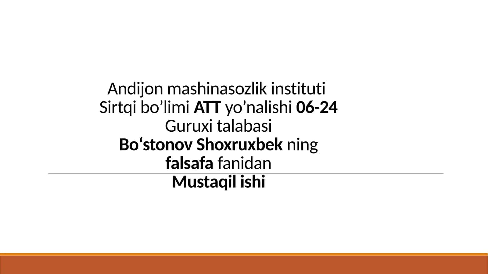 A.FITRATNING "OILA ASARIDAGI OILA QURISH TARTIBLARI VA FARZAND TARBIYASIGA OID G'OYALAR BO'YICHA ESSE TAYYORLASH 1