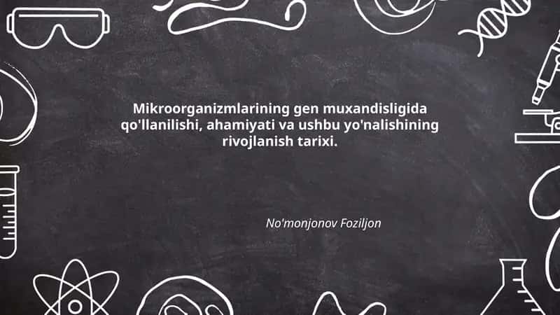 Mikrobiologiya va gen muhandisligi 1