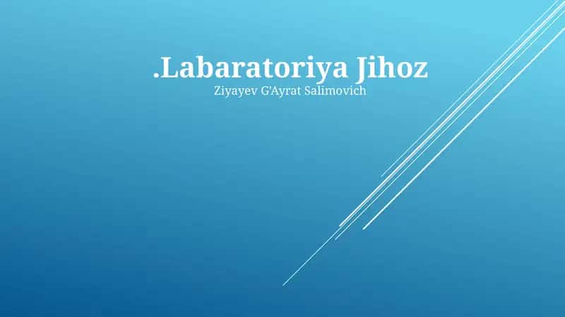 Laboratoriya Jihoz 1