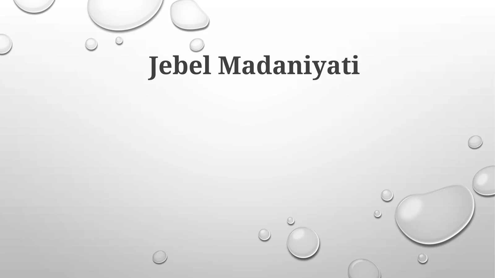 Jebel Madaniyati 1