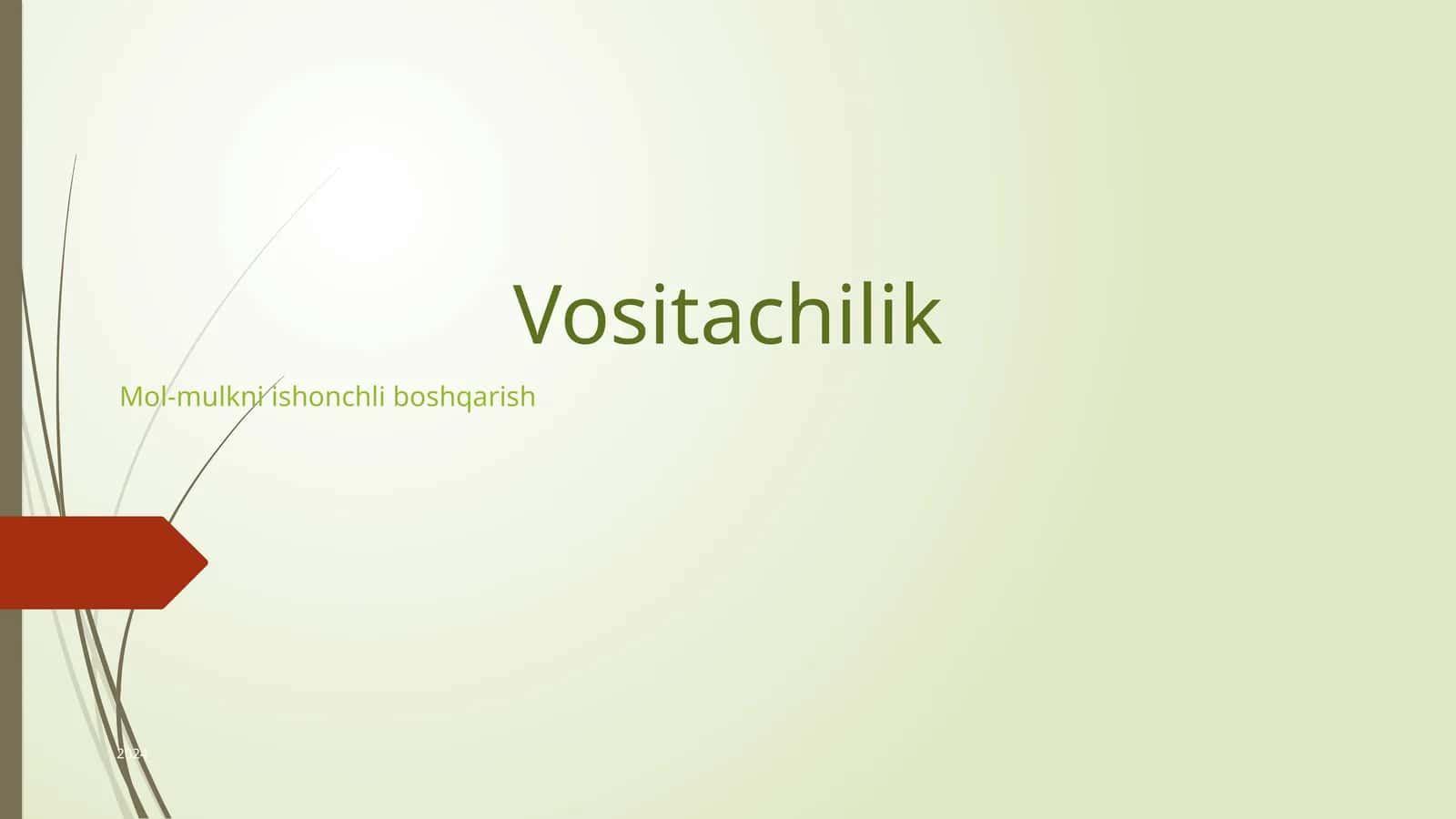Vositachilik shartnomasi 1