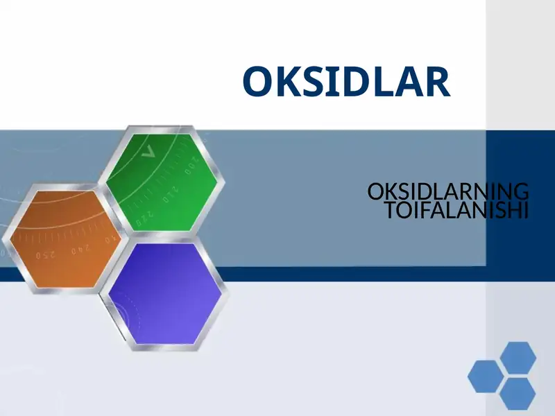 OKSIDLAR 1