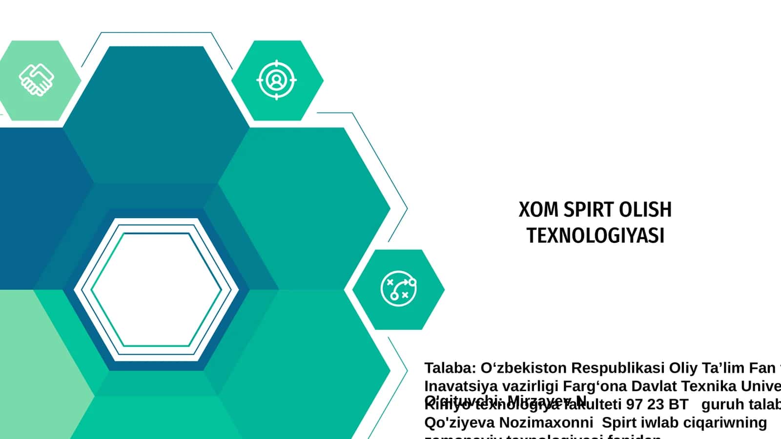 XOM SPIRT OLISH TEXNOLOGIYASI 1