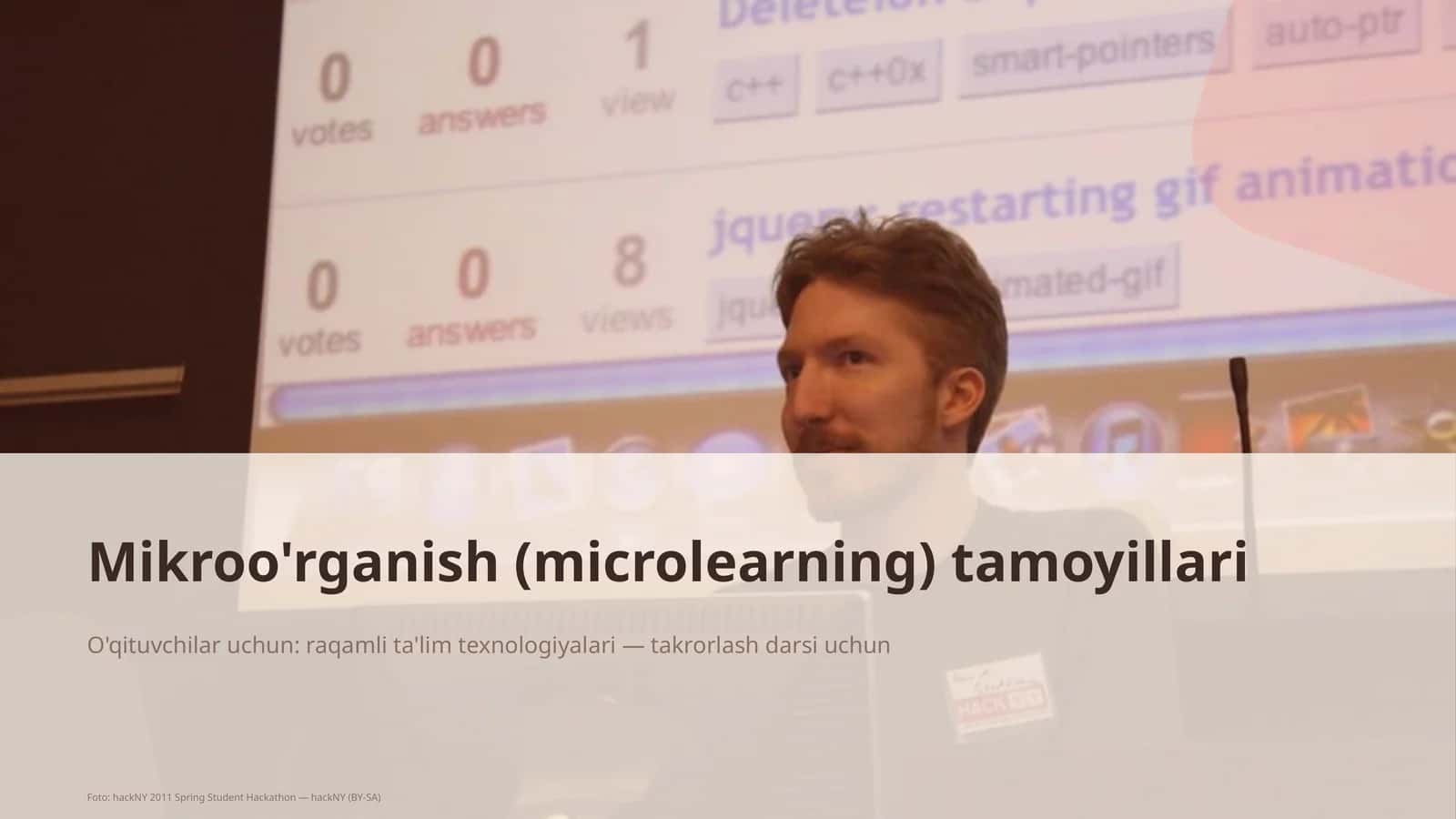 Mikroo'rganish (microlearning) tamoyillari 1