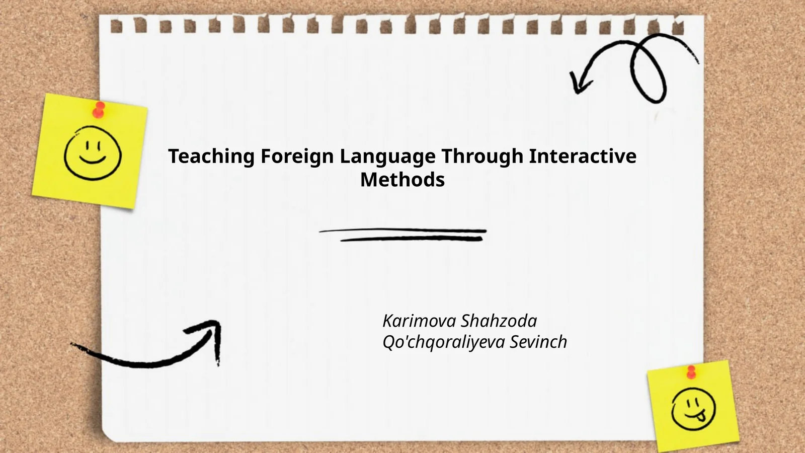 Teaching Foreign Language Through Interactive Methods 1