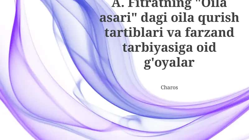 "Oila asari" 1