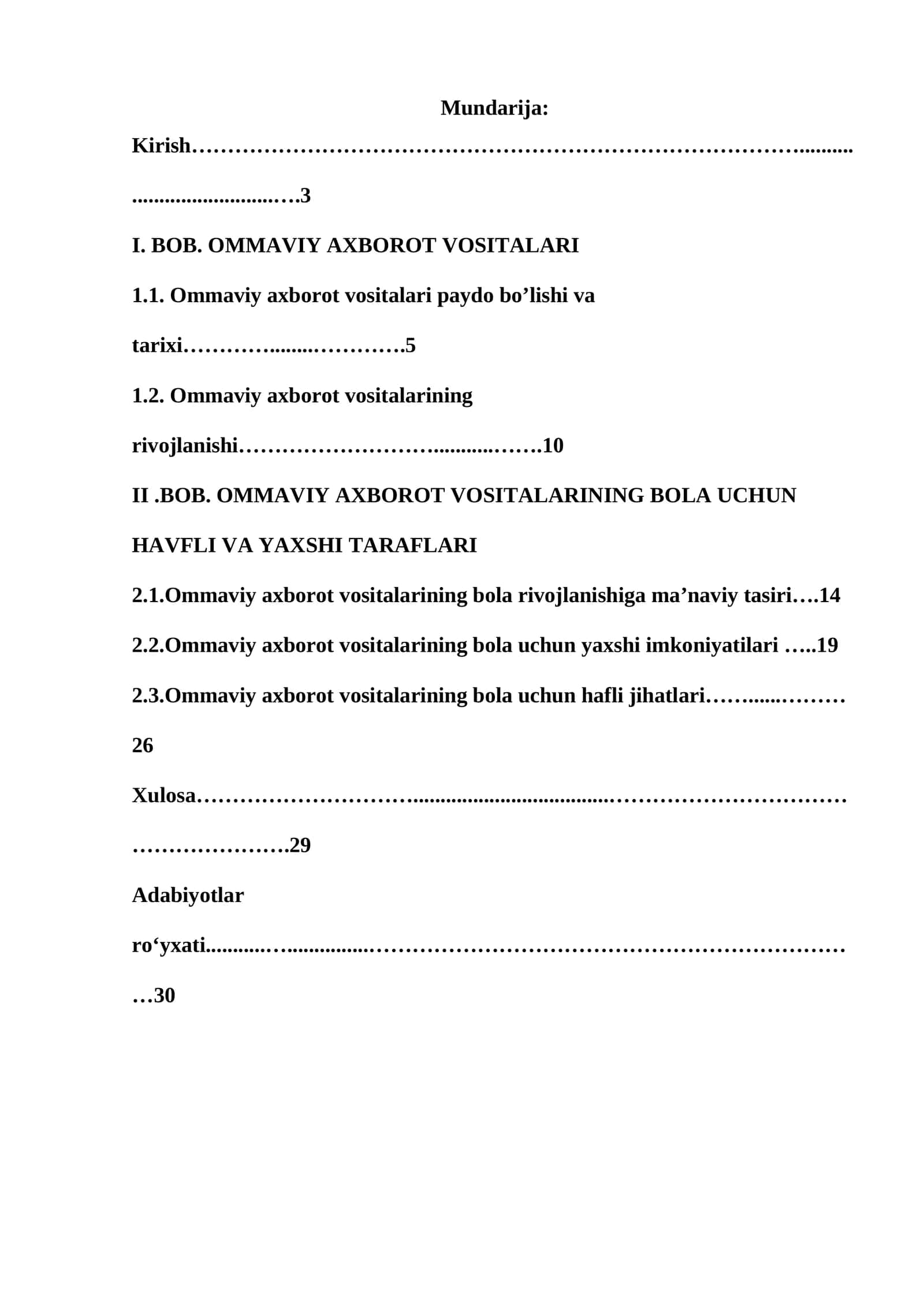 Ommaviy axborot vositalari 1