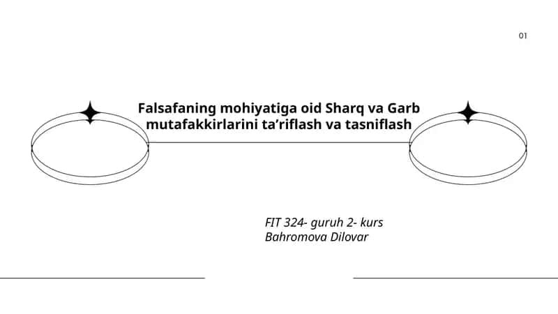 Falsafaning mohiyatiga oid Sharq va Garb mutafakkirlarini taʼriflash va tasniflash 1
