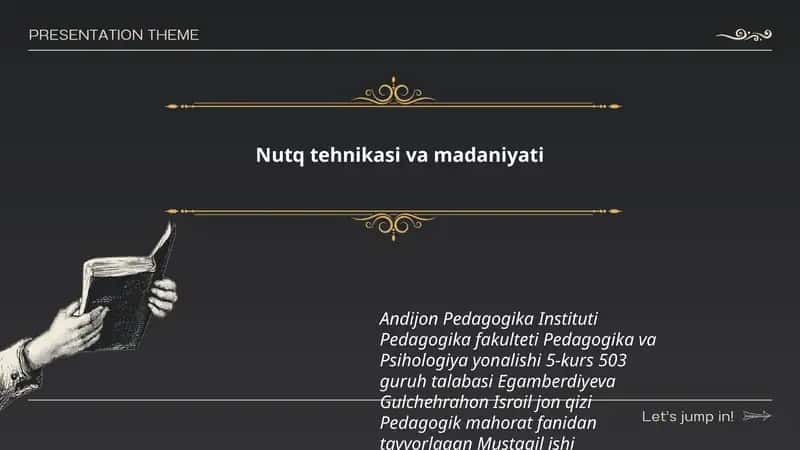Nutq tehnikasi va madaniyati 1