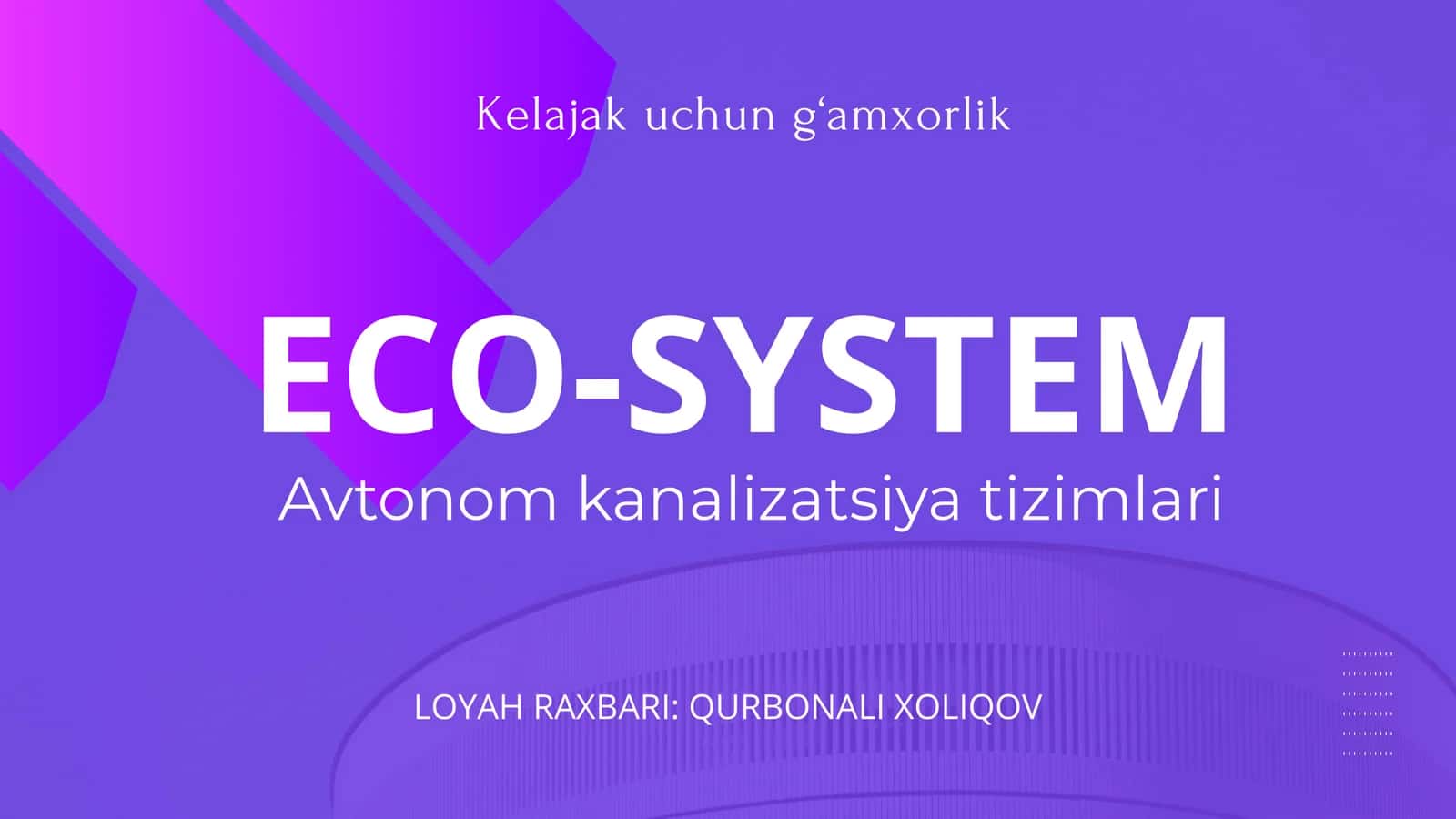 Avtonom kanalizatsiya tizimlari 1