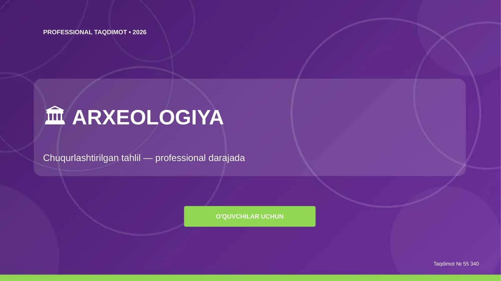 ARXEOLOGIYA 1
