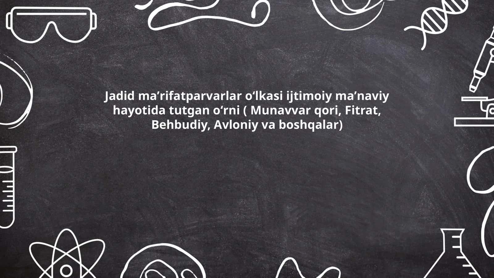 Munavvar qori va maʼrifatparvarlik harakati 1