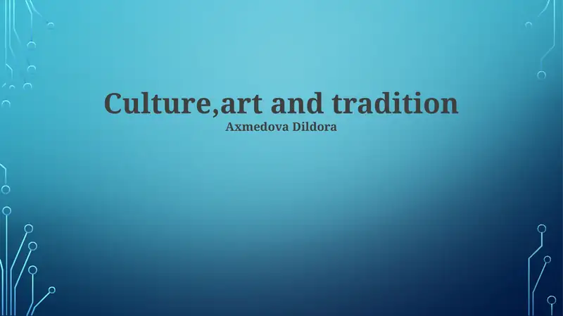 Artistic Expression Across Cultures 1