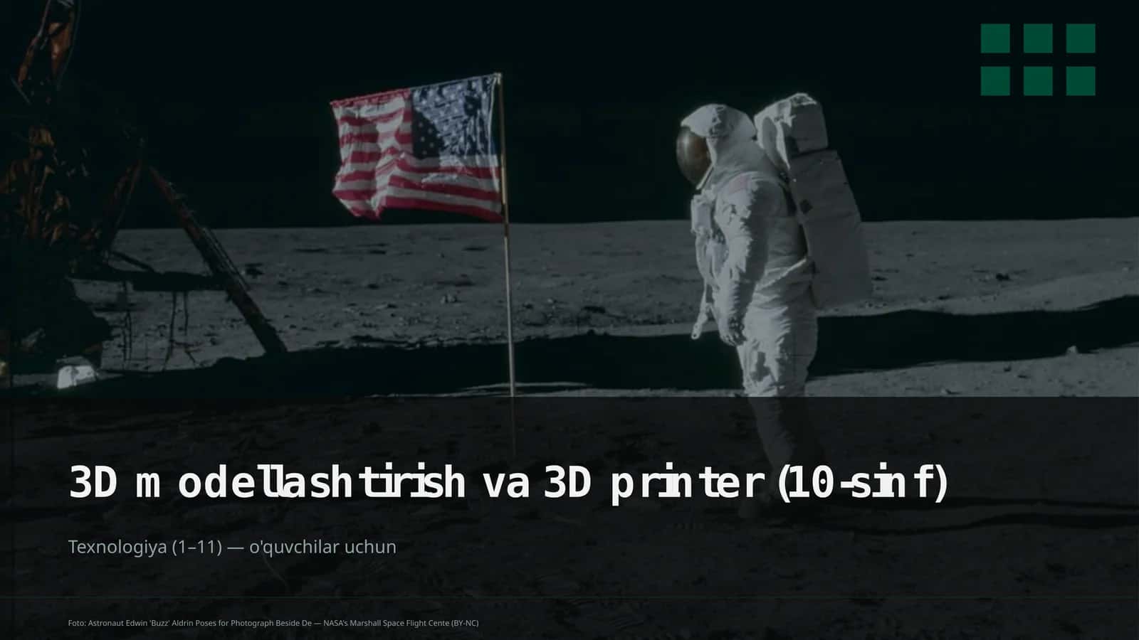 3D modellashtirish va 3D printer (10-sinf) 1