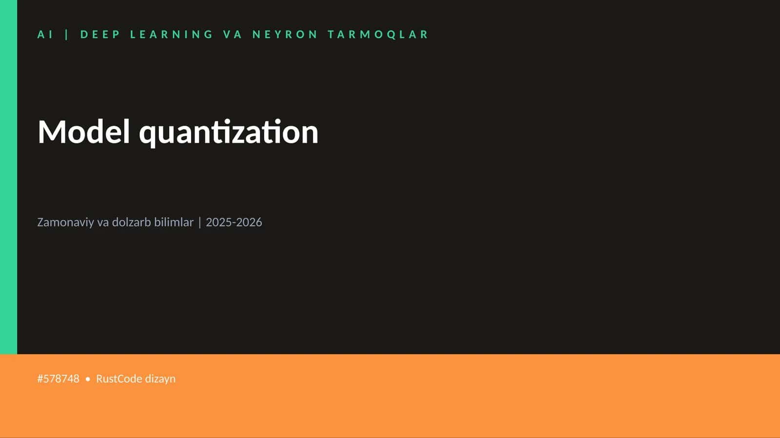 Model quantization 1