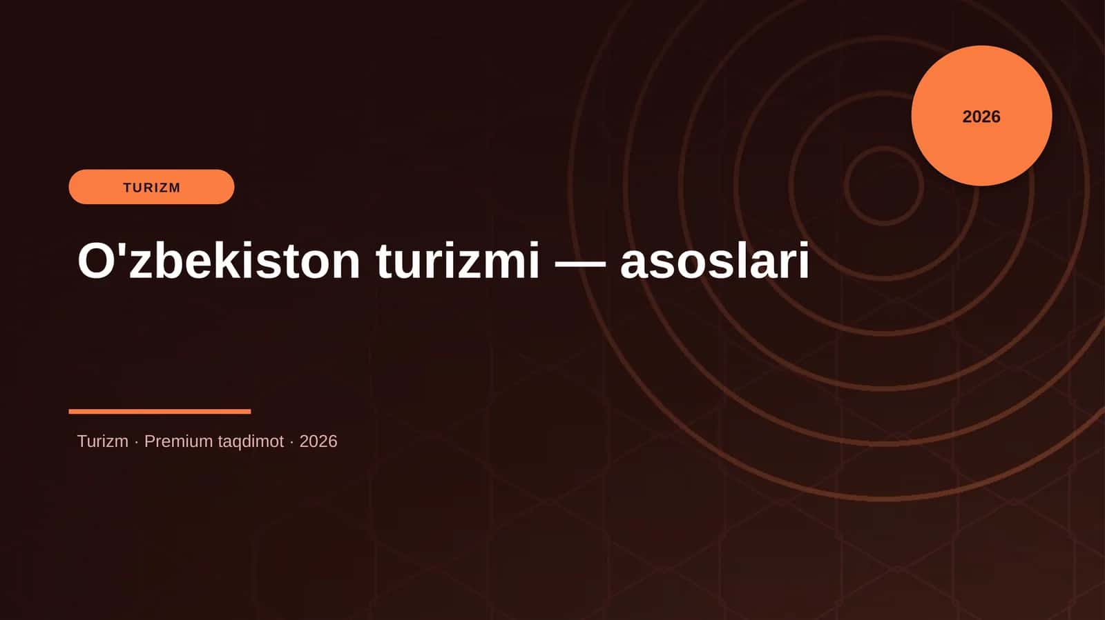 O'zbekiston turizmi — asoslari 1