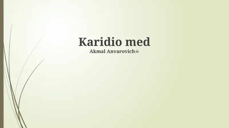 Karidio med 1