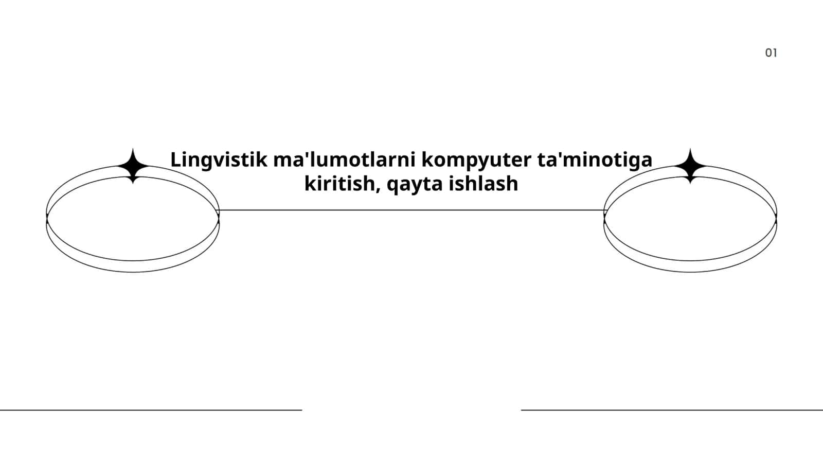 Lingvistik ma'lumotlarni kompyuter ta'minotiga kiritish, qayta ishlash 1