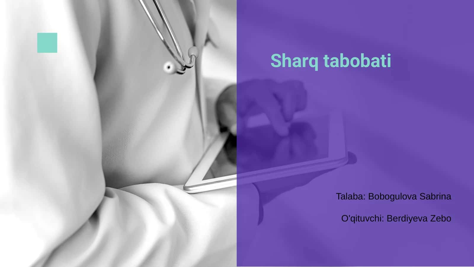 Sharq tabobati 1