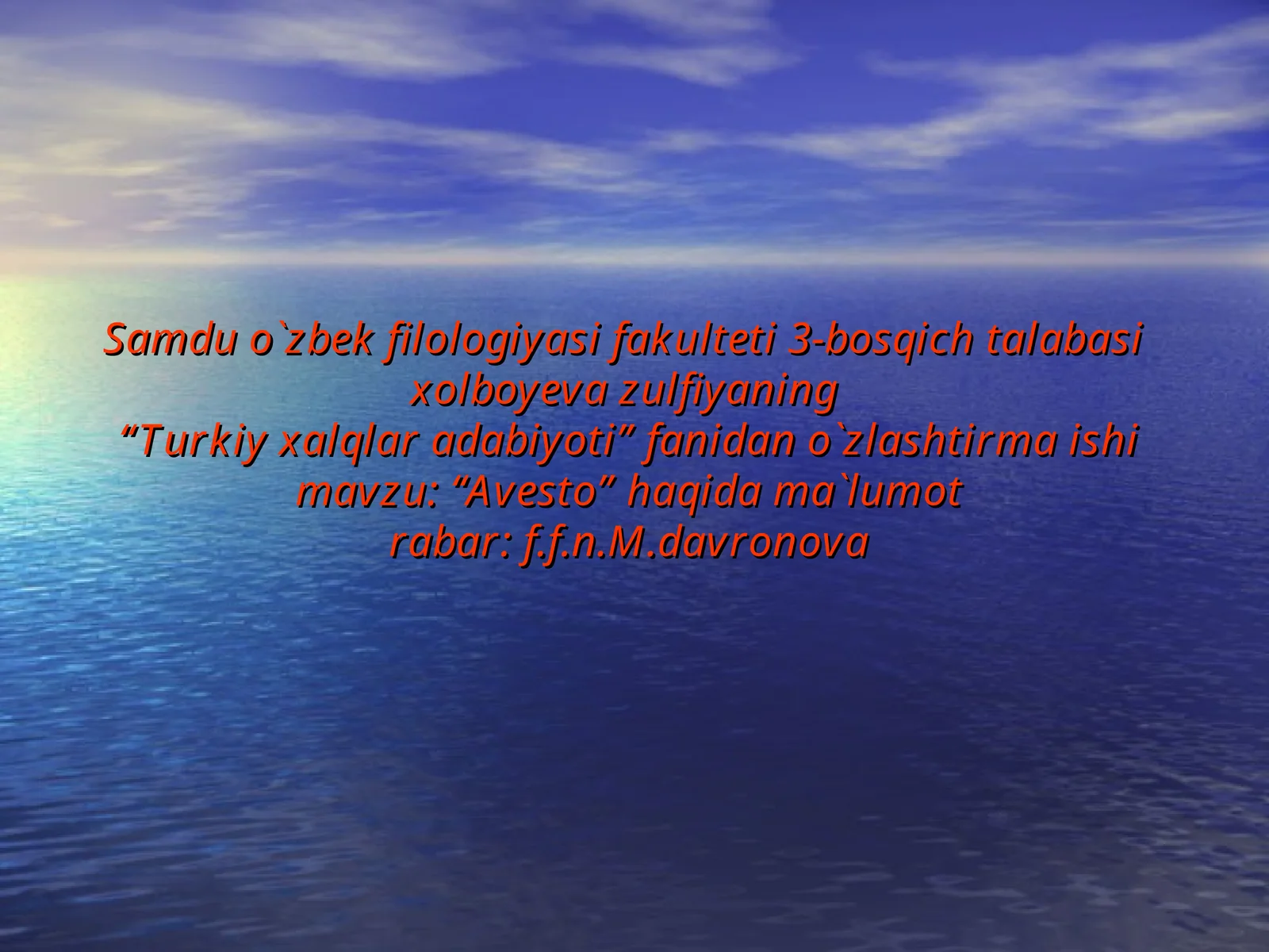 Avesto 1