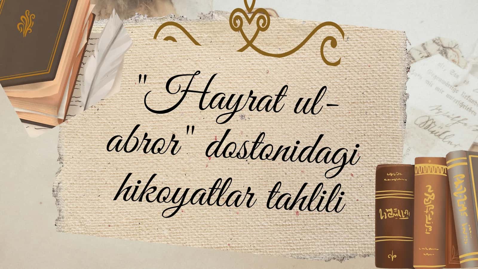 "Hayrat ul-abror" dostonidagi hikoyatlar tahlili mavzusida taqdimot 1