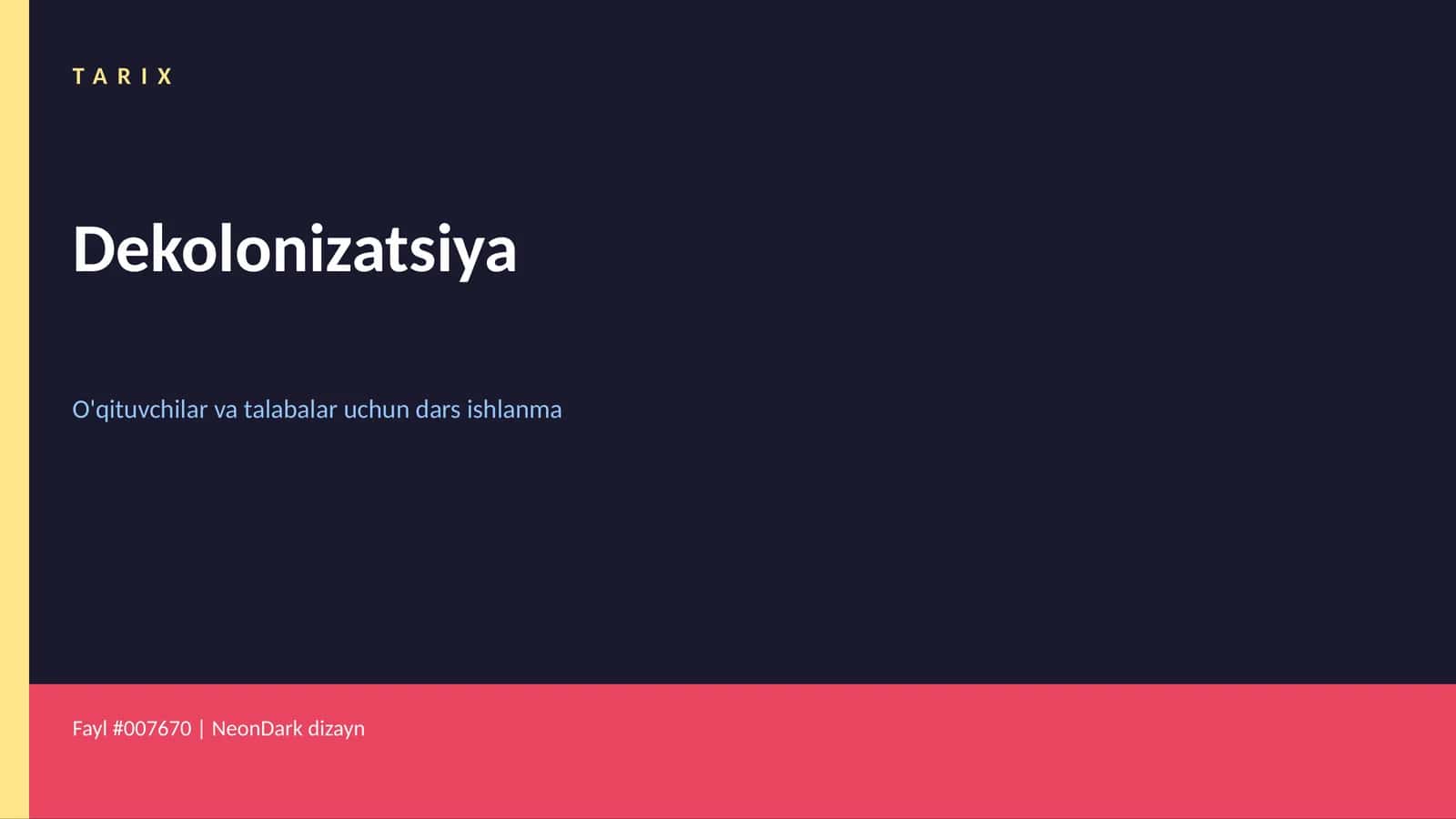 Dekolonizatsiya 1