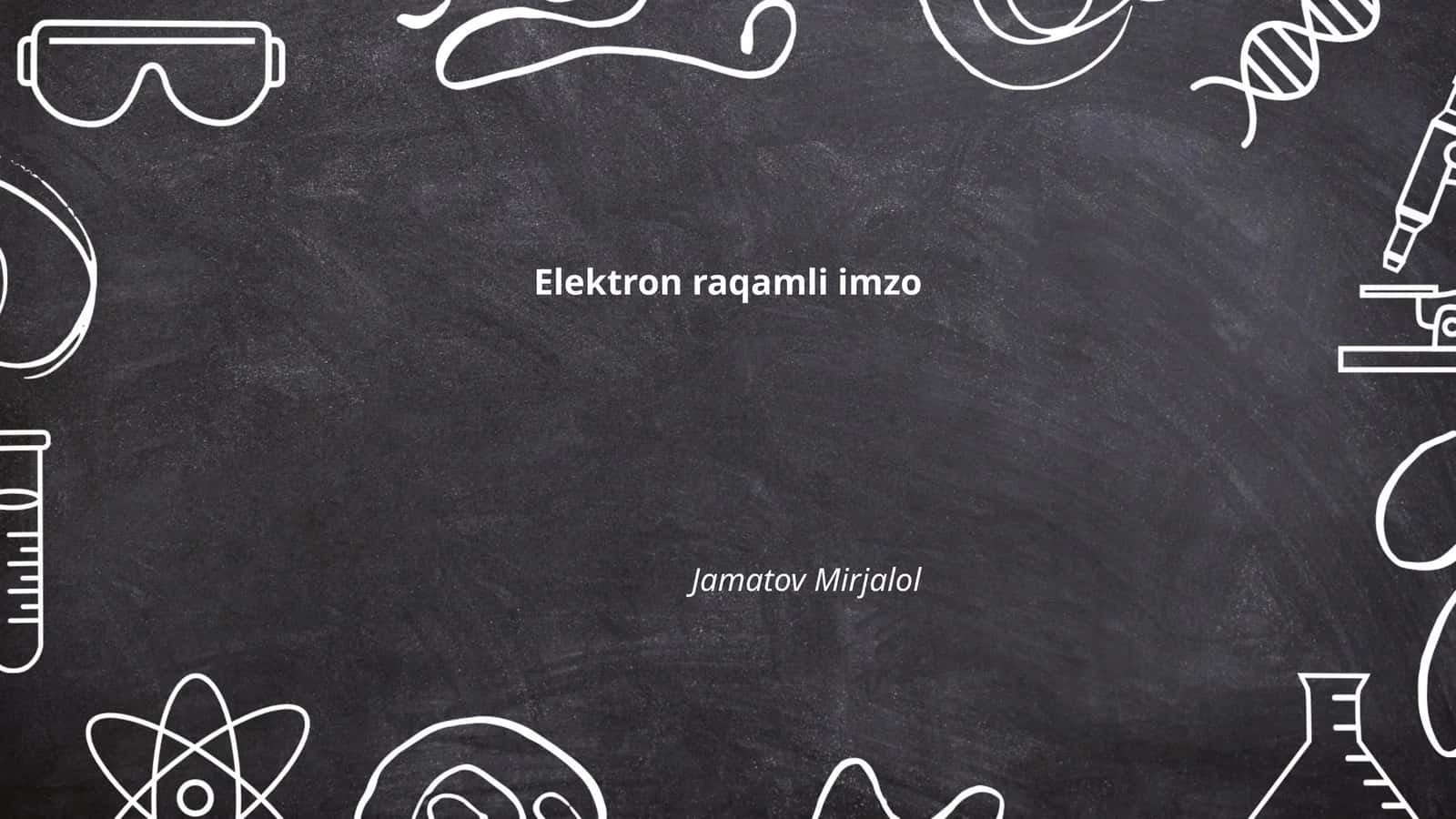 Elektron raqamli imzo 1