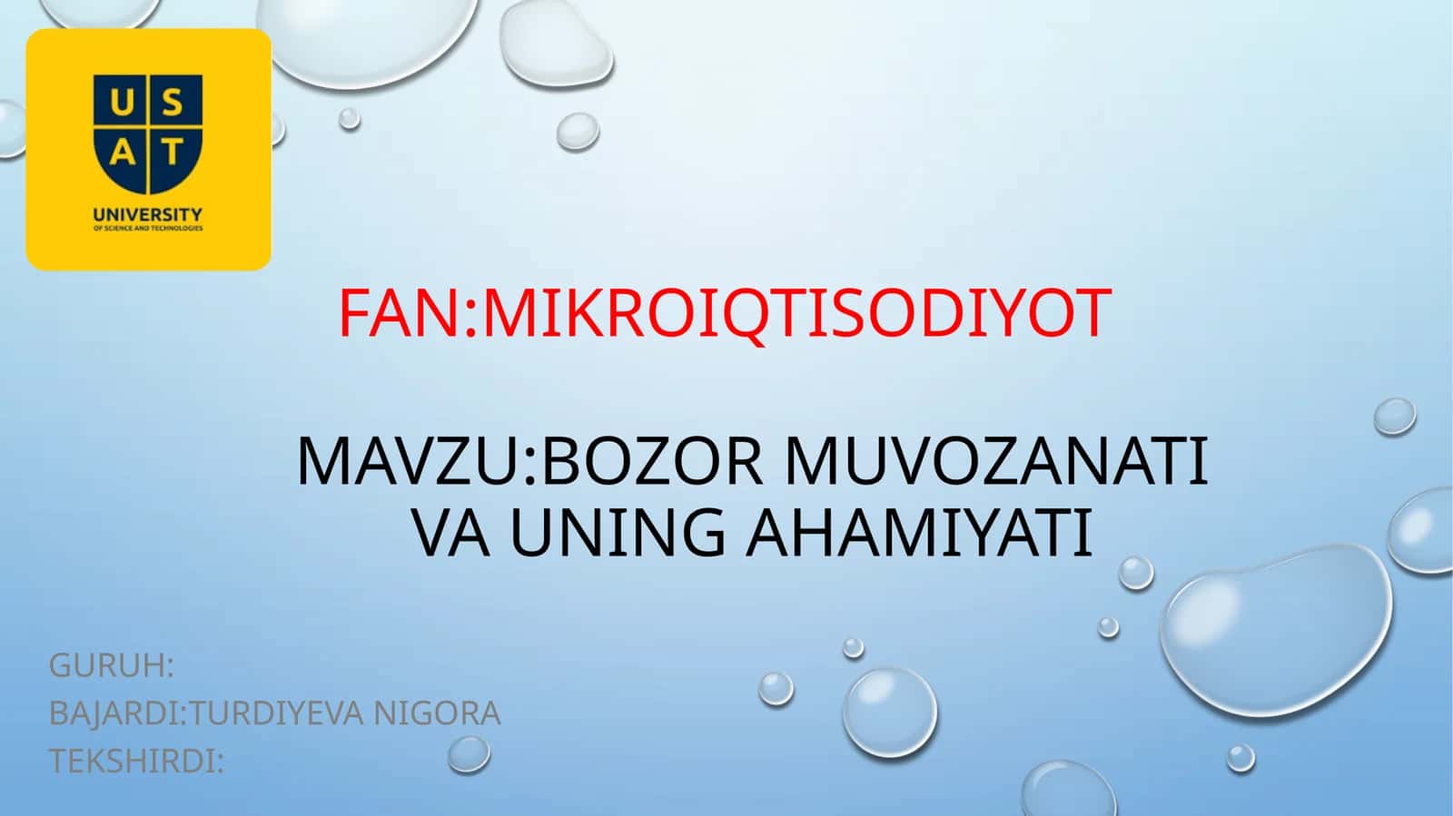 bozormuvozanati haqida 1