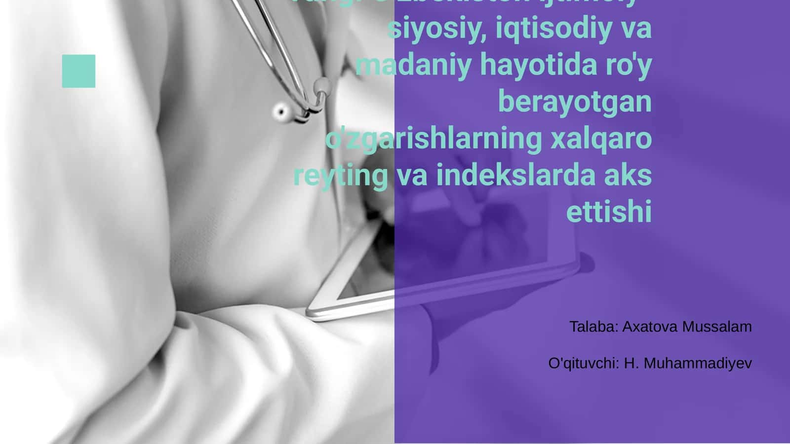 Yangi O‘zbekiston: Islohotlar Davri 1