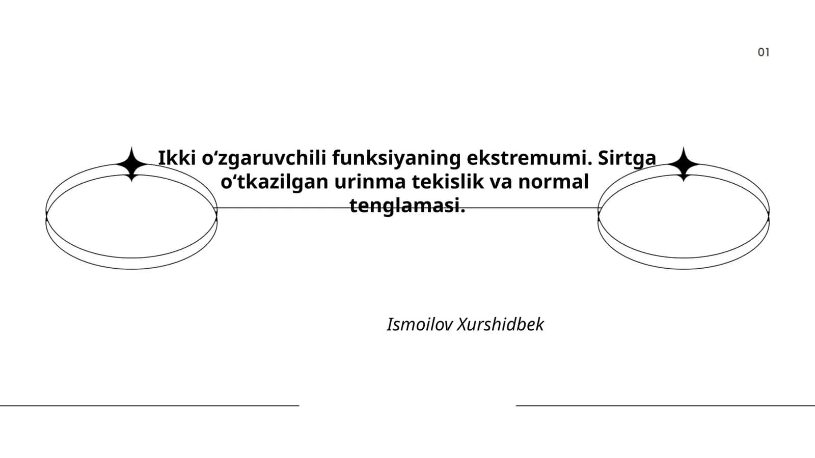 Ikki o‘zgaruvchili funksiyaning ekstremumi 1