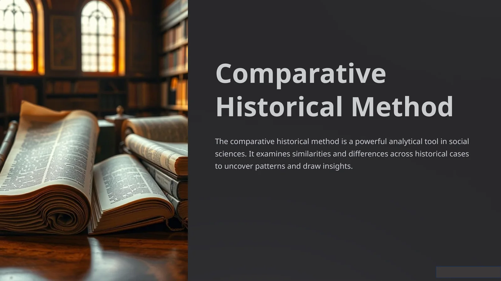 Comparative Historical Method 1