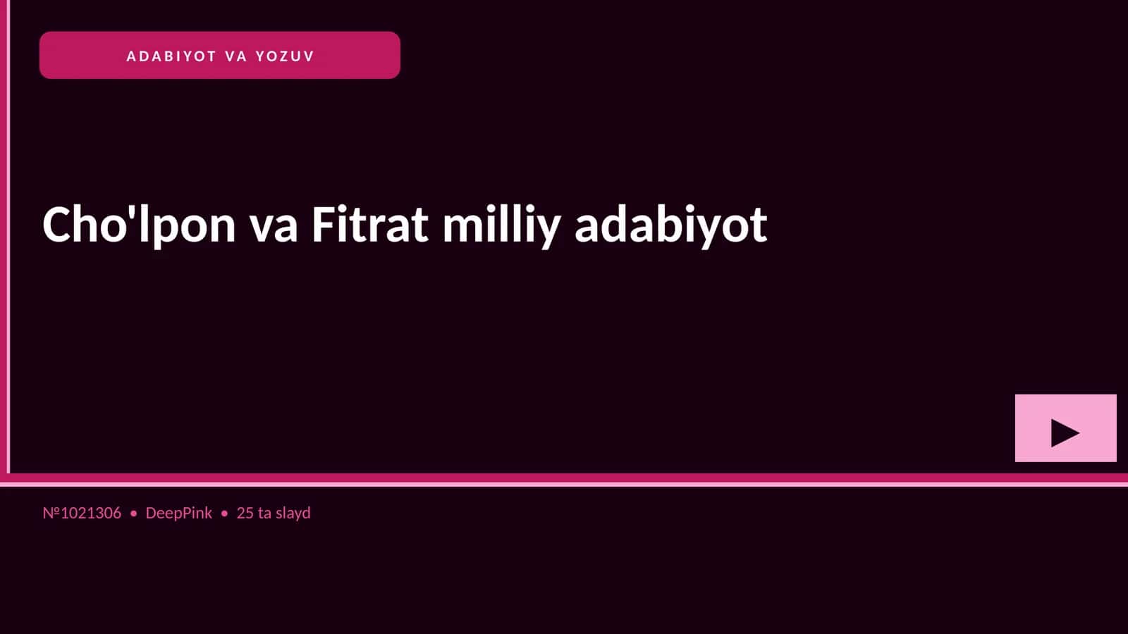 Cho'lpon va Fitrat milliy adabiyot 1