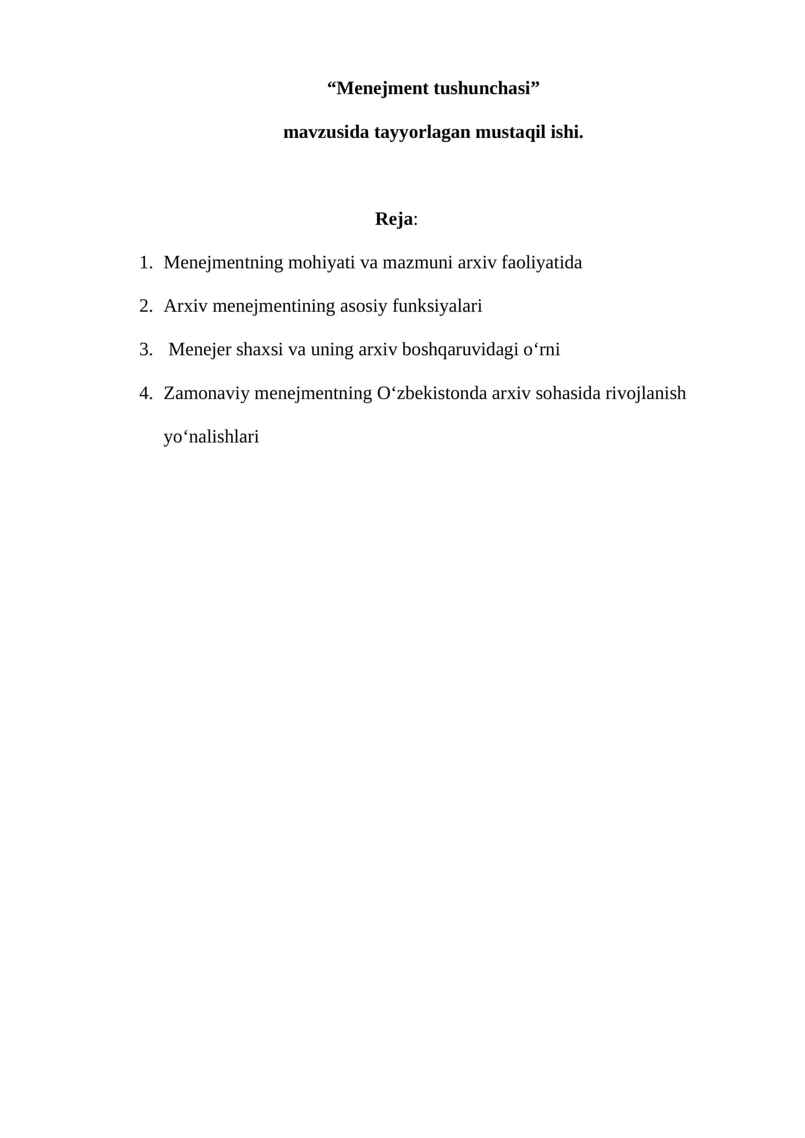 Menejment tushunchasi 1