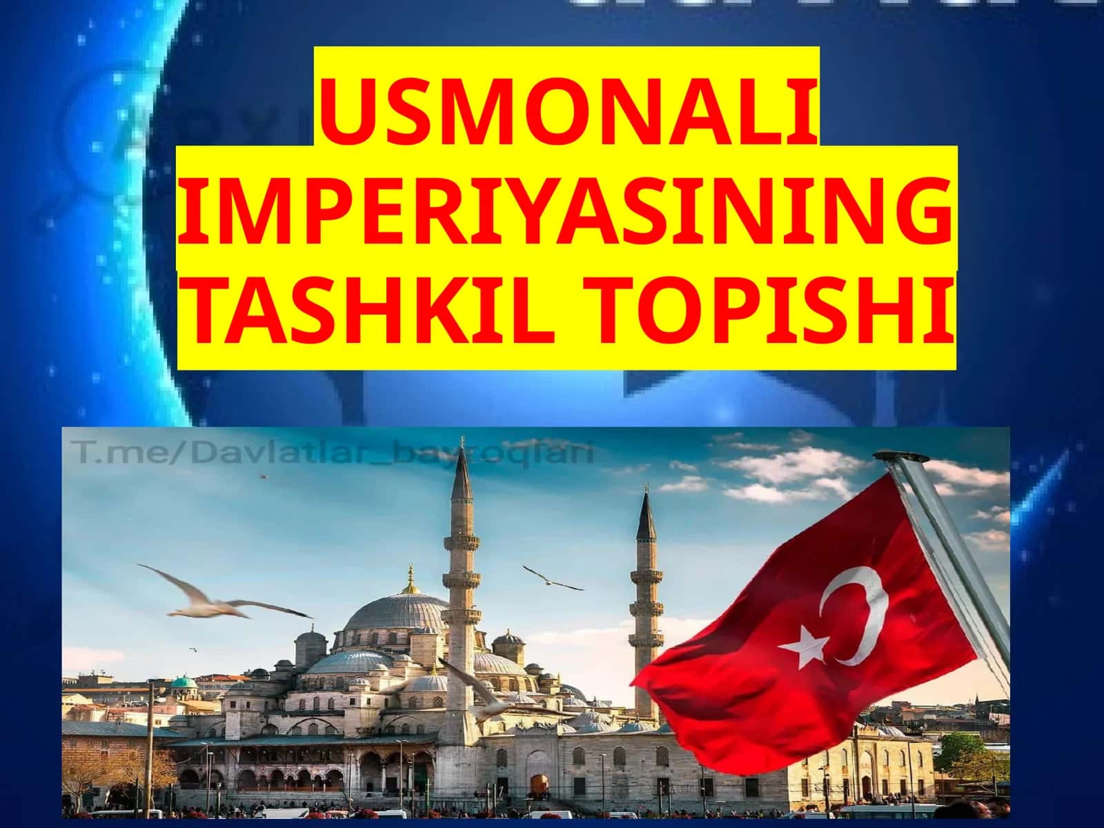 USMONALI IMPERIYASINING TASHKIL TOPISHI 1