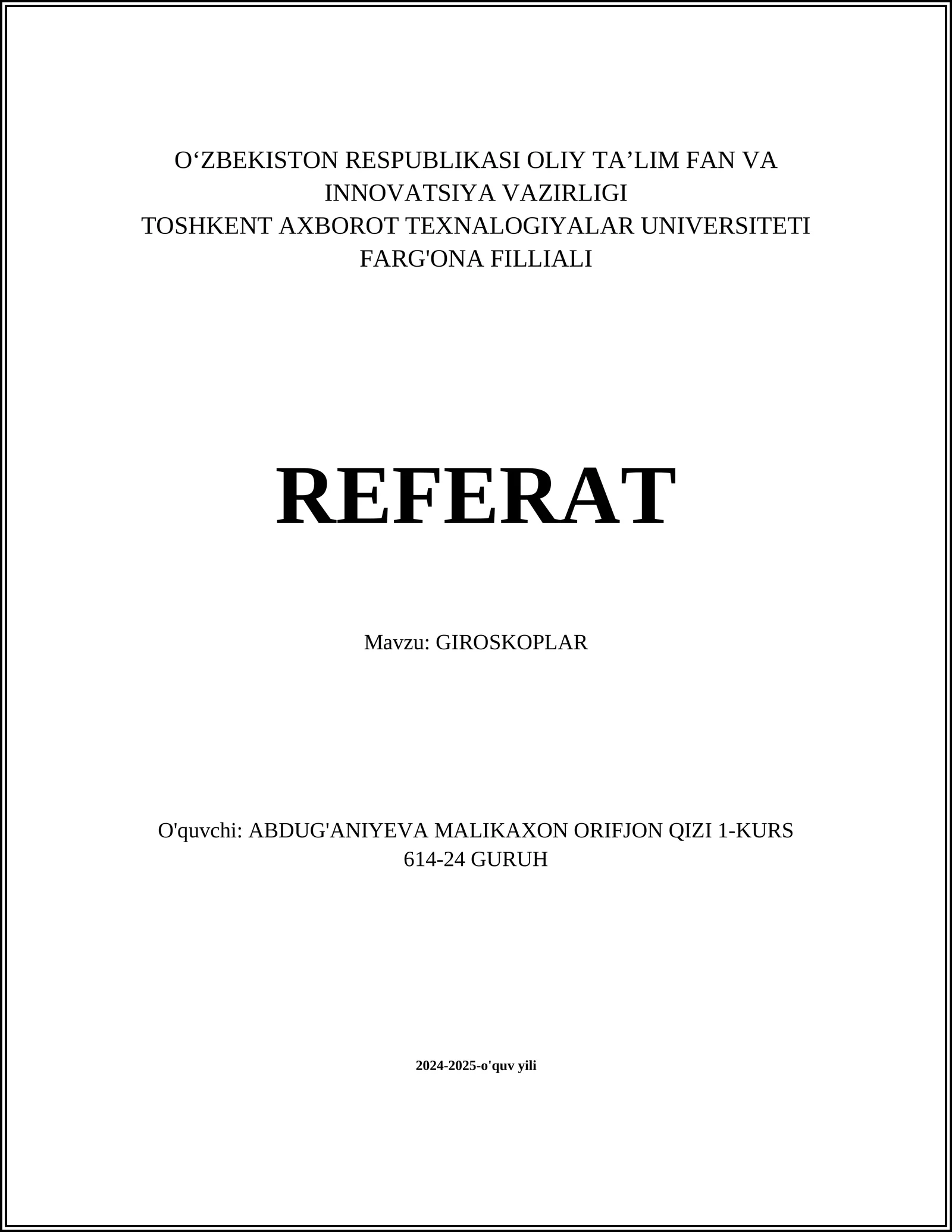 GIROSKOPLAR 1