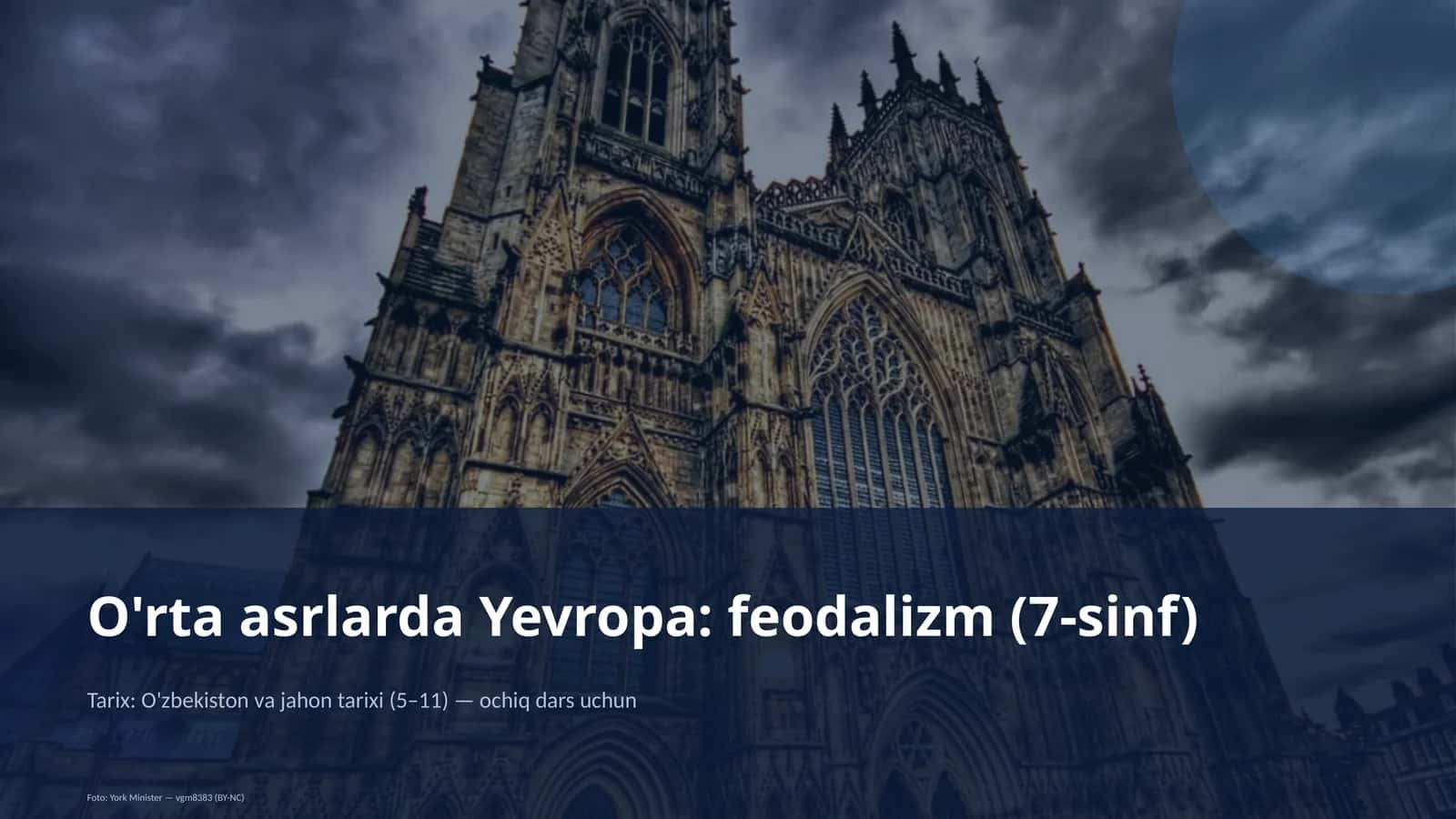 O'rta asrlarda Yevropa: feodalizm (7-sinf) 1