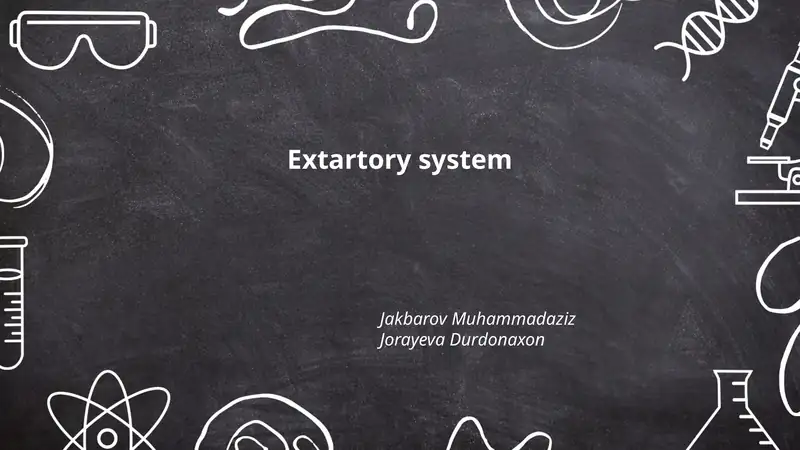 Extartory system 1