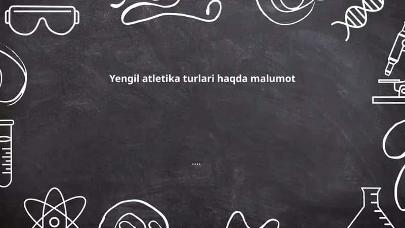 Yengil atletika turlari 1