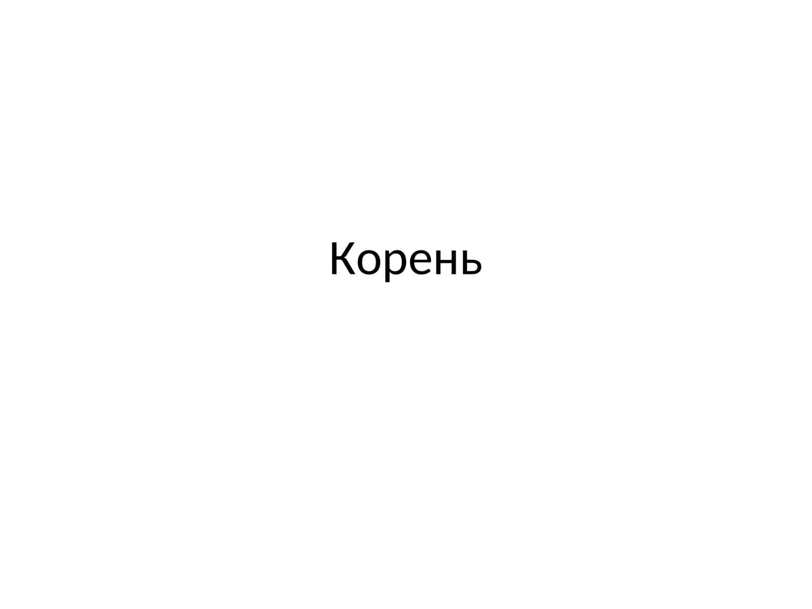 Корень 1