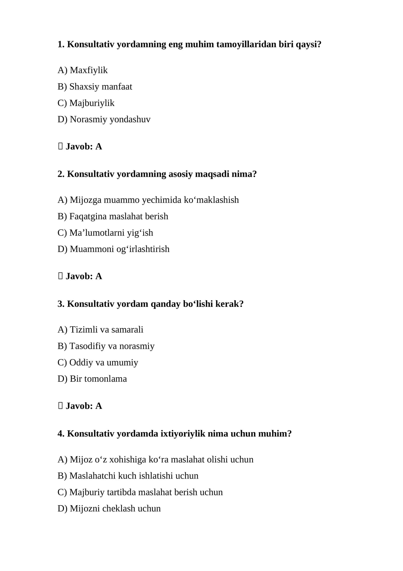 Konsultativ yordam 1