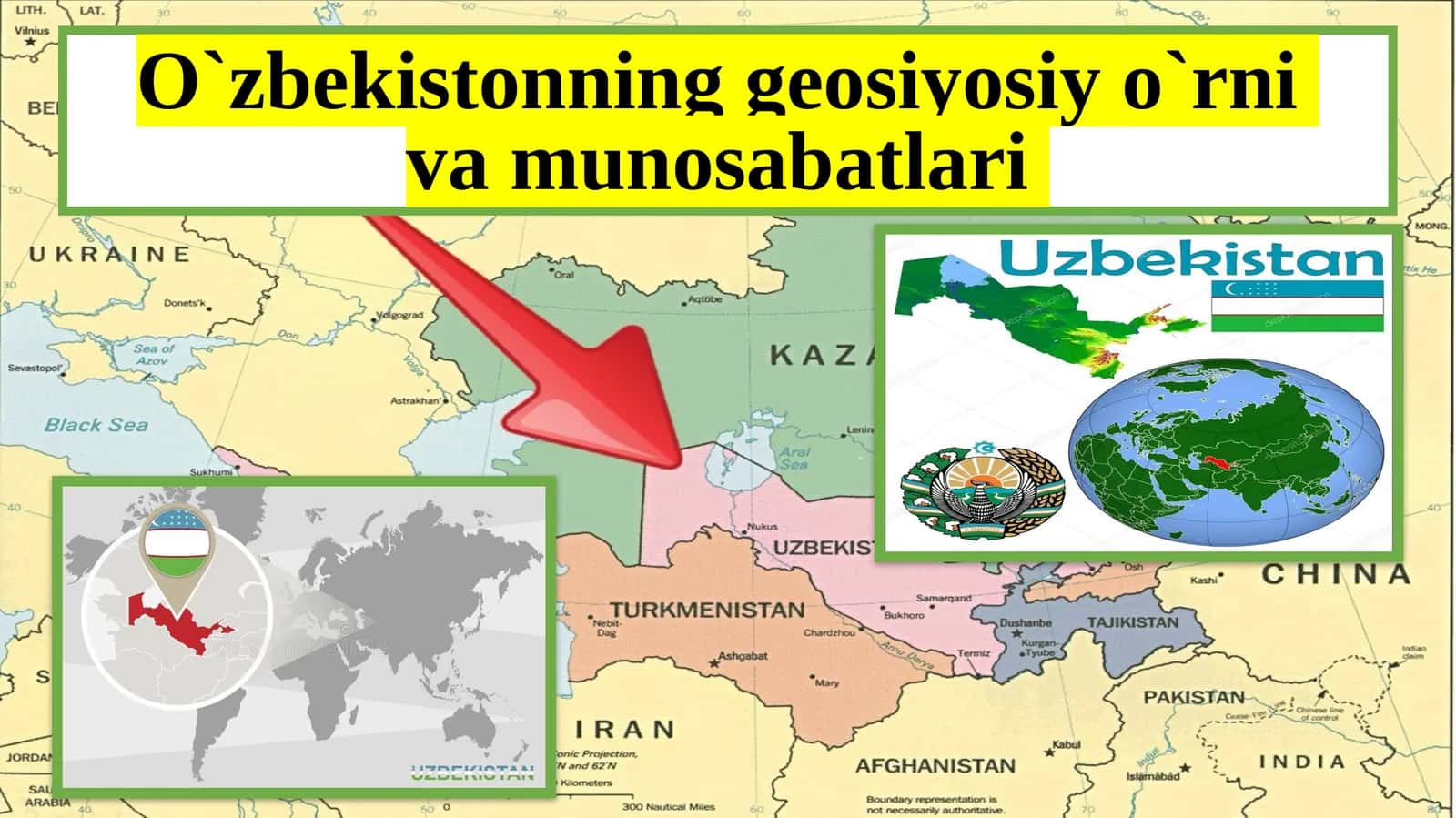 O`zbekistonning geosiyosiy o`rni va munosabatlari 1