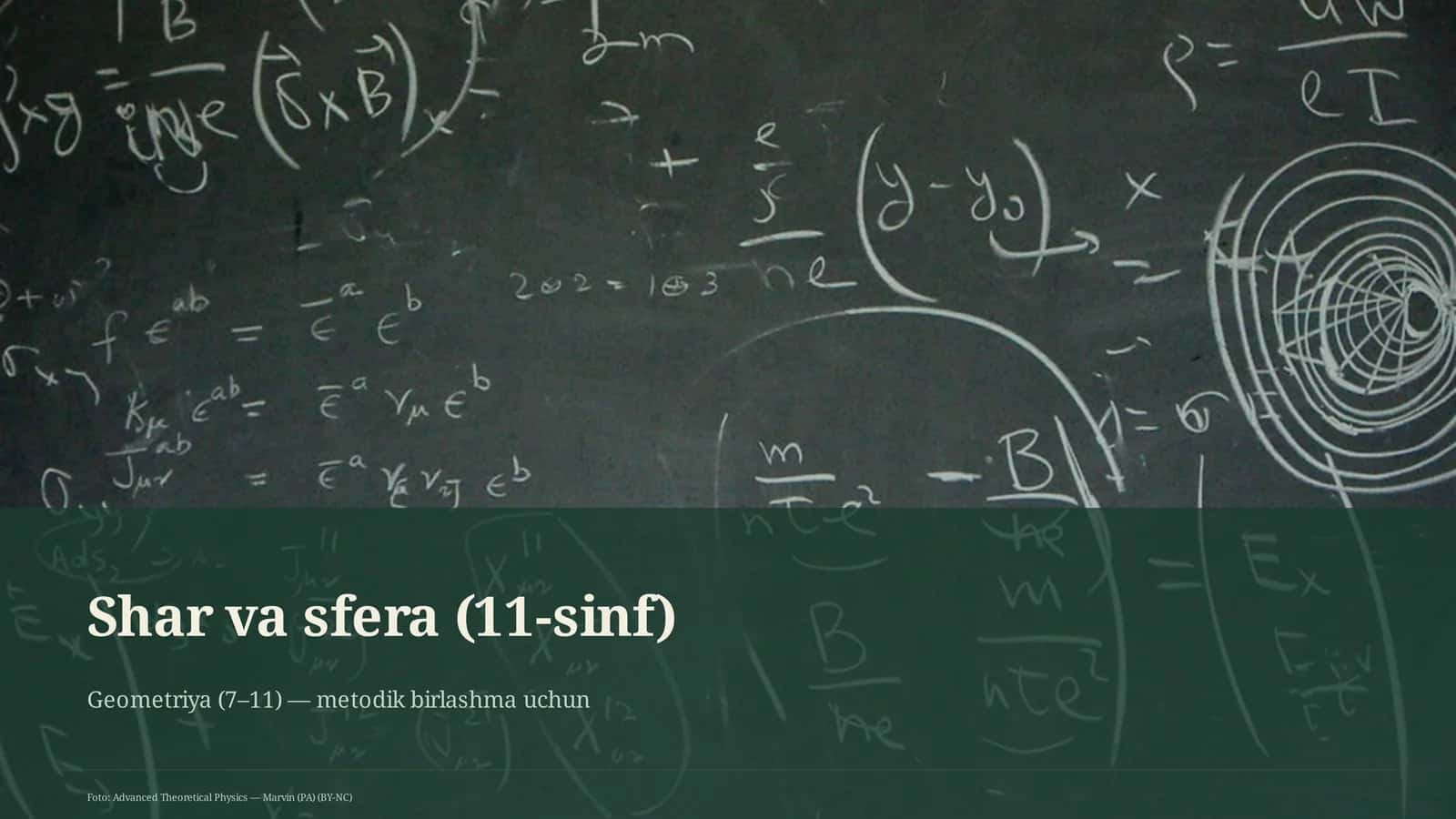 Shar va sfera (11-sinf) 3