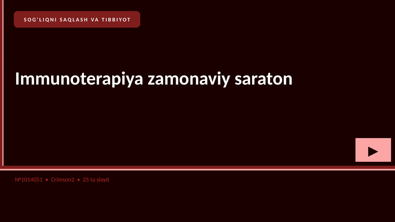 Immunoterapiya zamonaviy saraton 1