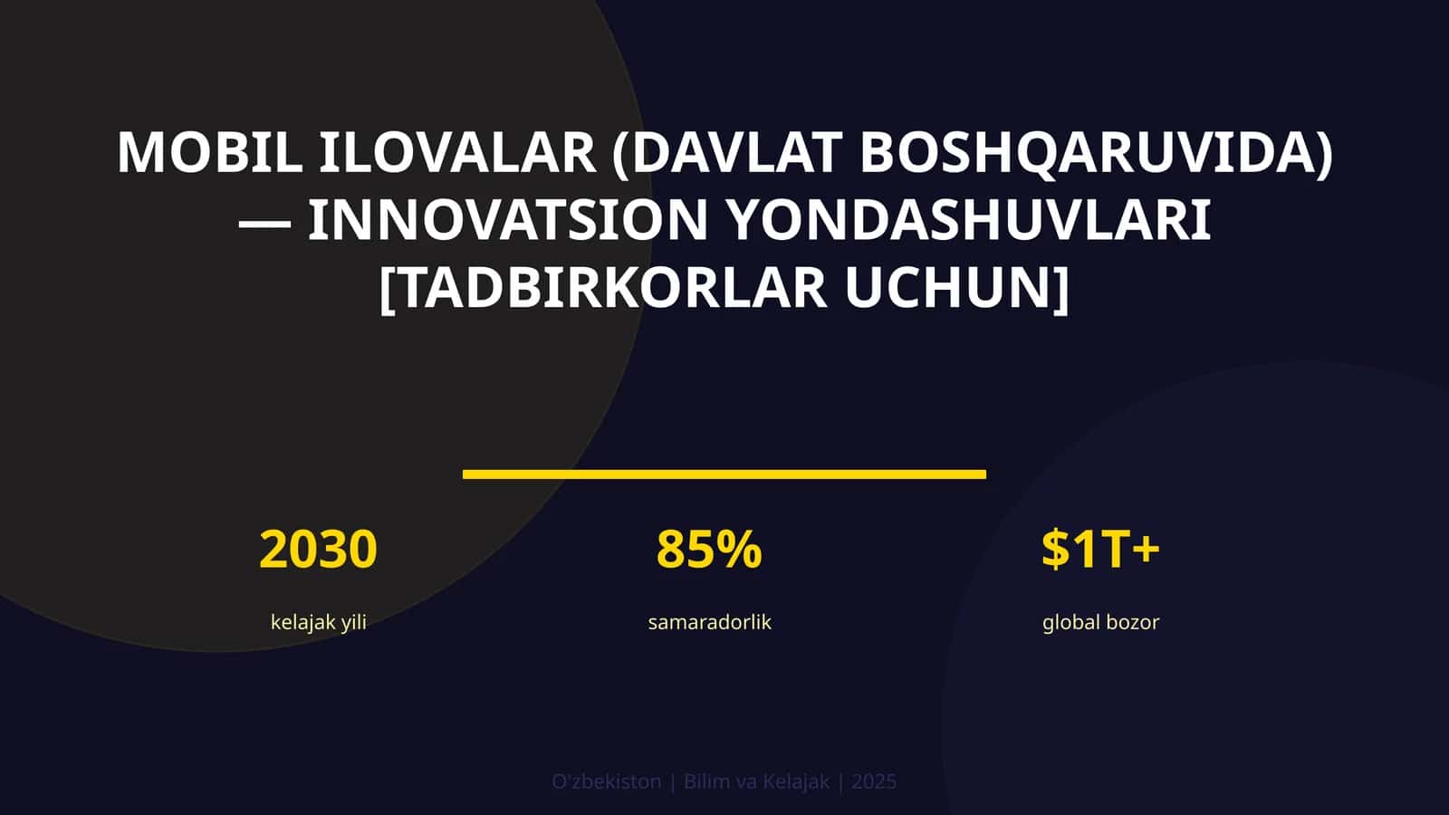 MOBIL ILOVALAR (DAVLAT BOSHQARUVIDA) — INNOVATSION YONDASHUVLARI [TADBIRKORLAR UCHUN] 1